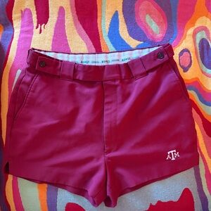 Vintage Boast Brand Mens Tennis Shorts Texas A&M University Prep Style